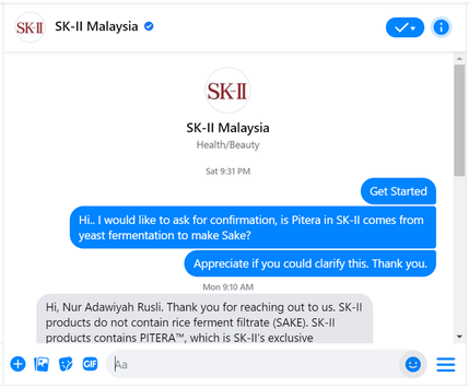 Status PITERA dalam SK-II halal atau tidak?
