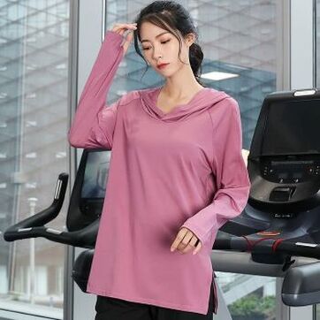 Large Size 4XL 5XL Loose Thin Long Sleeves Hooded Fitness Running Shirts Quick Drying