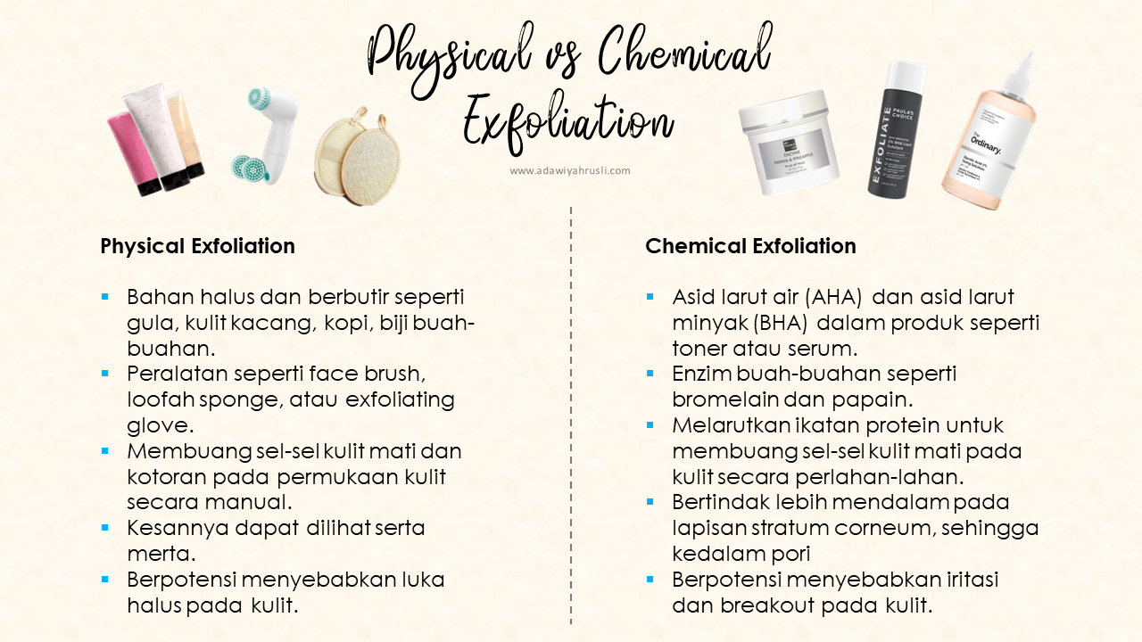 Physical vs Chemical exfoliation
